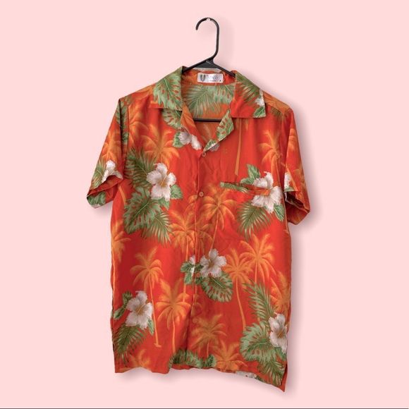 V.H.O Other - ❤️ V.H.O Orange Hawaiian Button down Size S ❤️